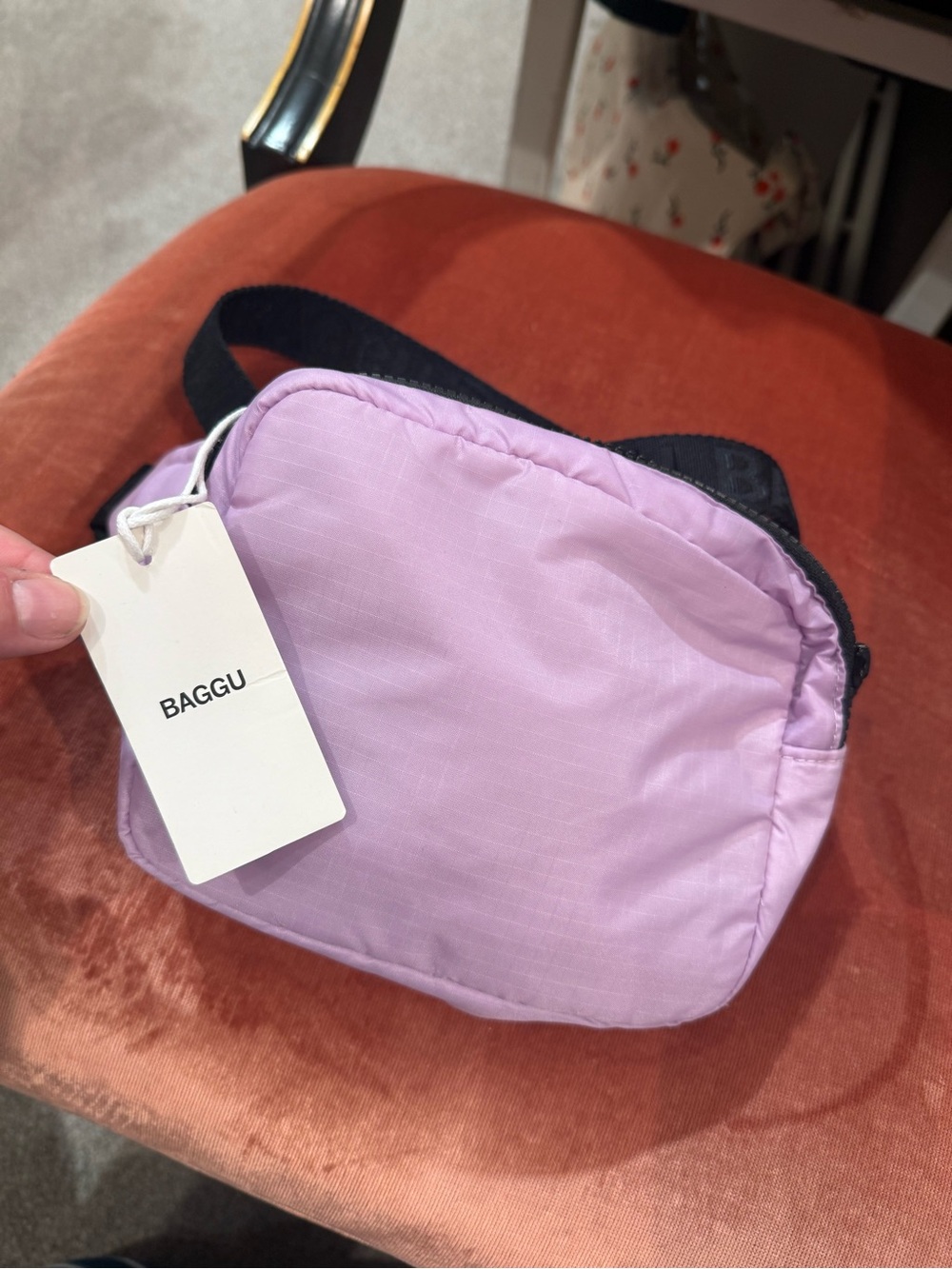Baggu Puffy Fanny Pack in Lilac - Picture 2 of 3